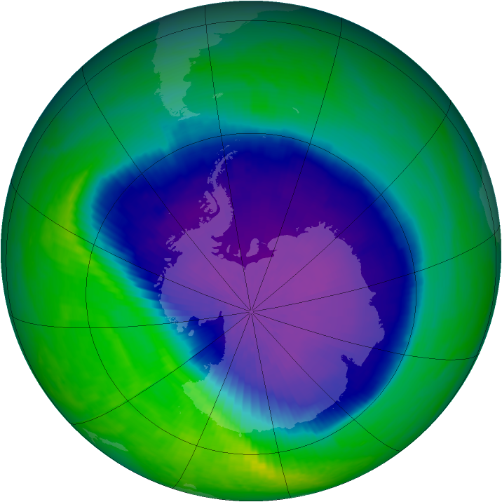 Ozone Map 2001-10-14